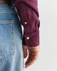 Chemise regular fit en flanelle à petits carreaux