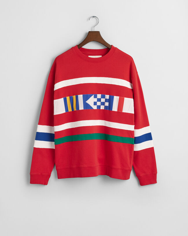 Sweat-shirt ras du cou &agrave; empi&egrave;cements