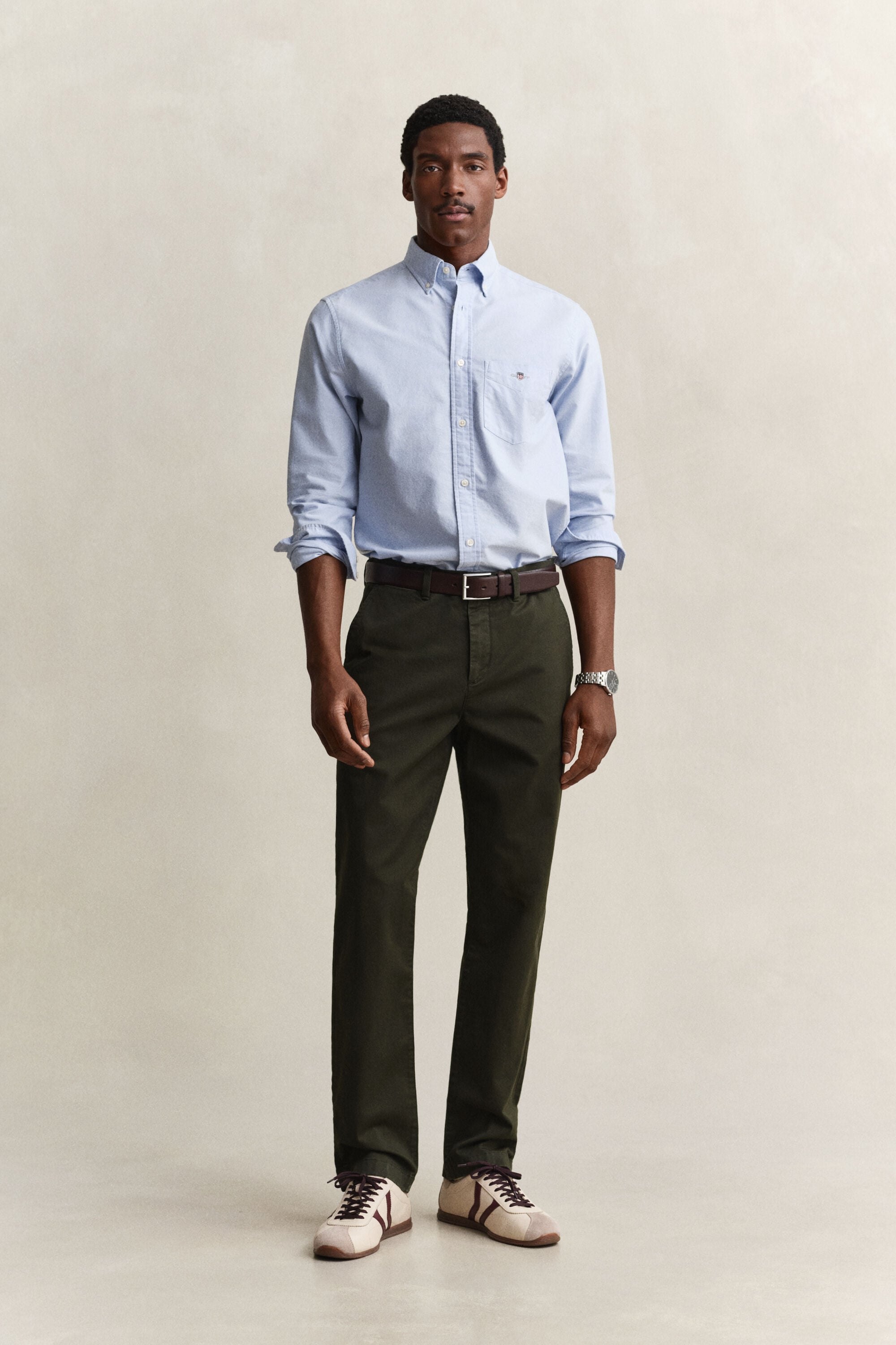 Pantalon chino classique coupe regular