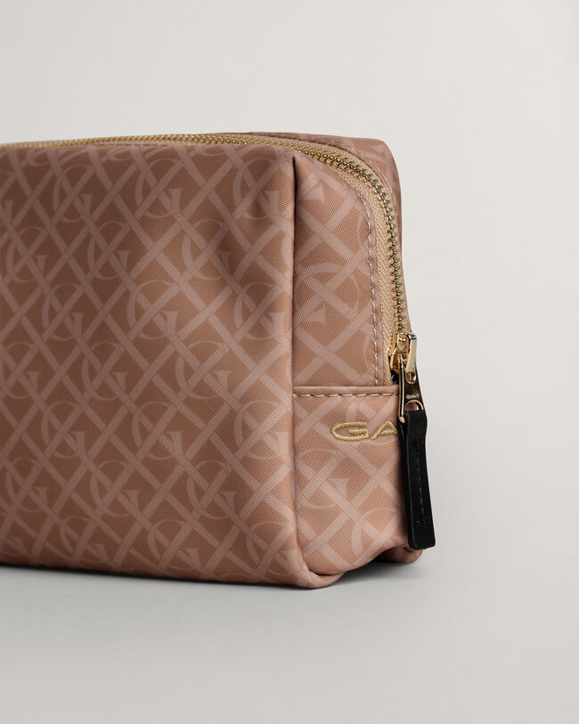 Trousse à maquillage avec imprimé Monogram