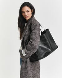 Sac fourre-tout effet croco