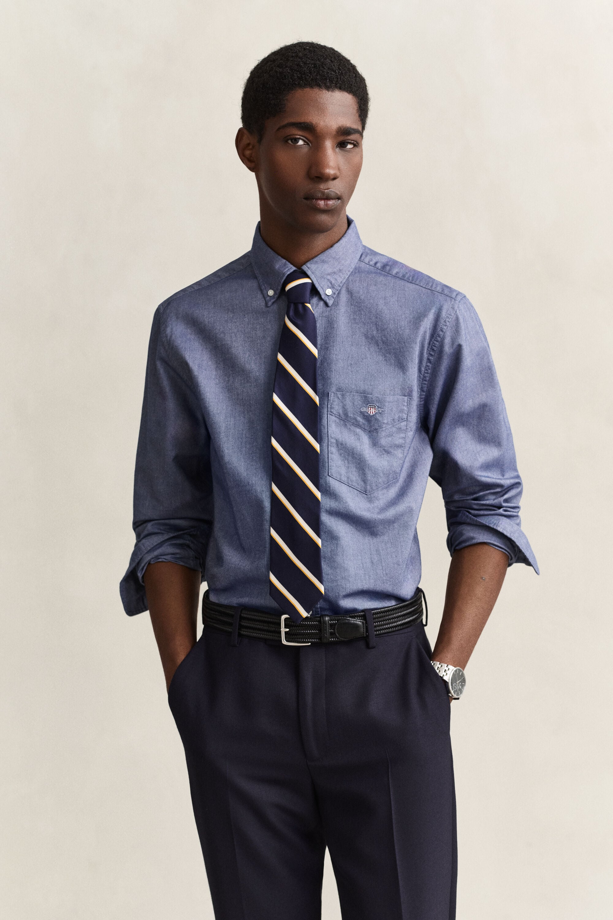 Chemise regular en coton Oxford classique