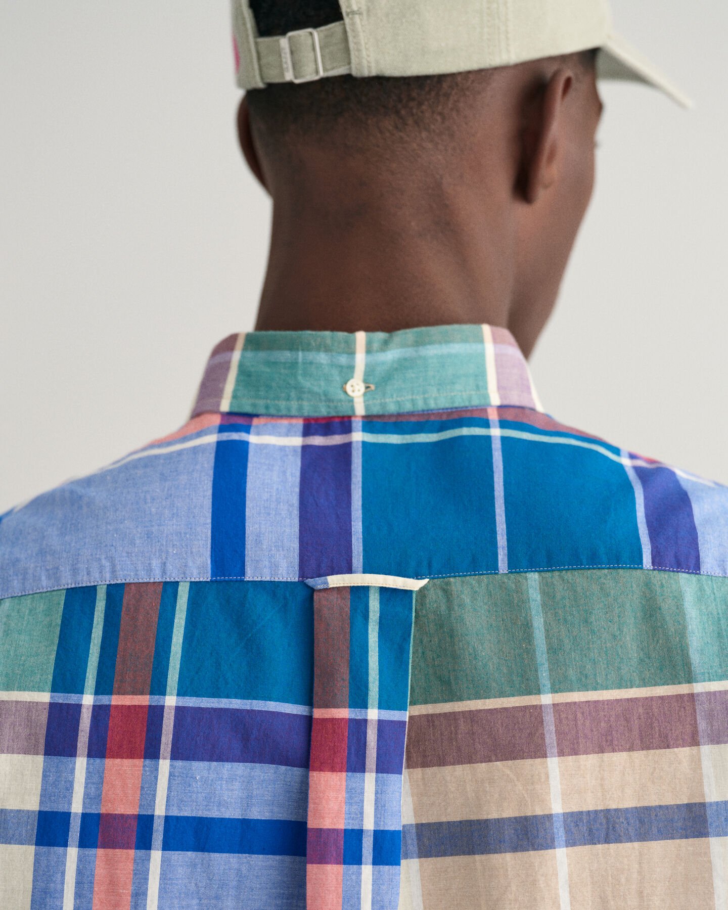 Chemise regular fit &agrave; carreaux madras et manches courtes Indian