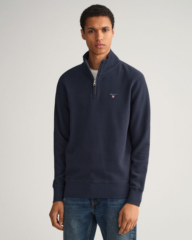 Sweat-shirt &agrave; demi-zip Waffle