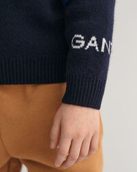 Pull ras du cou en jacquard Alpine Kids