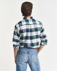 Chemise coupe regular classique en coton Oxford à carreaux