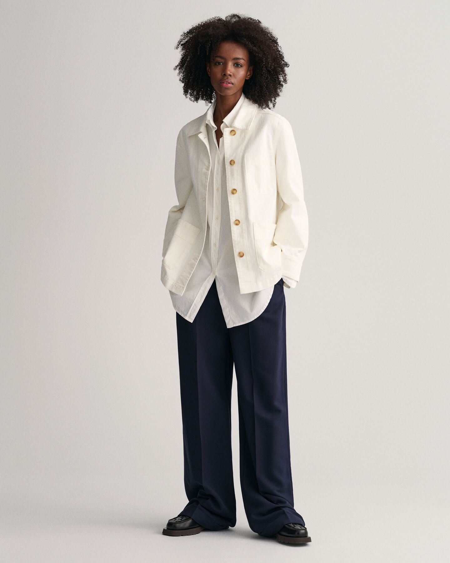 Veste-chemise en sergé