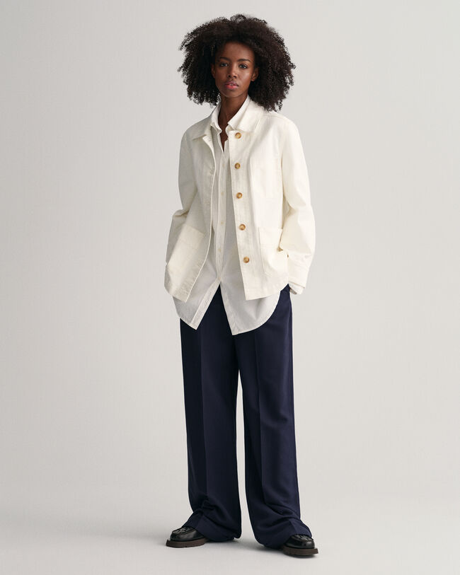 Veste-chemise en sergé