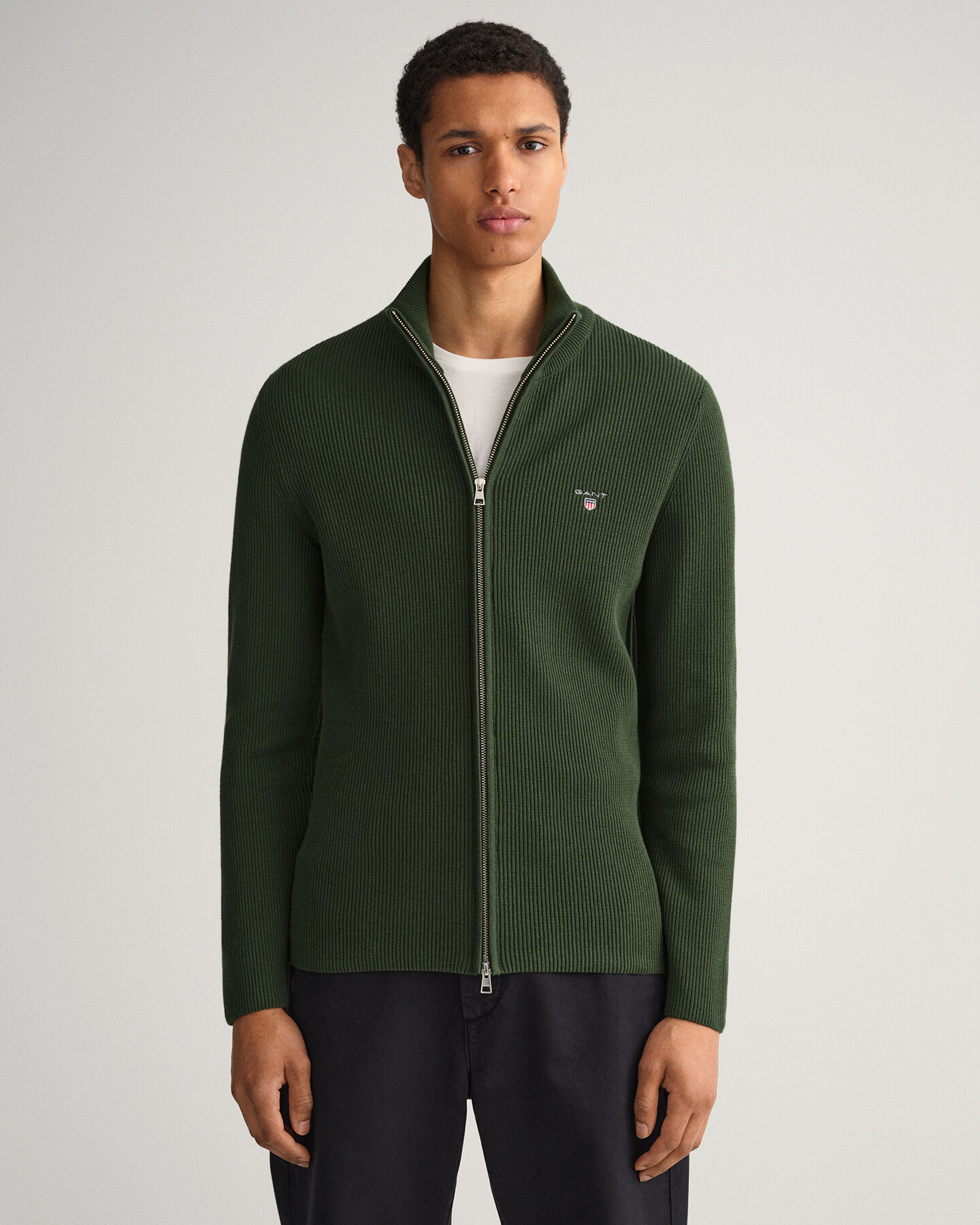 Pull zipp&eacute; c&ocirc;tel&eacute; Texture