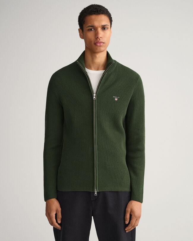 Pull zipp&eacute; c&ocirc;tel&eacute; Texture