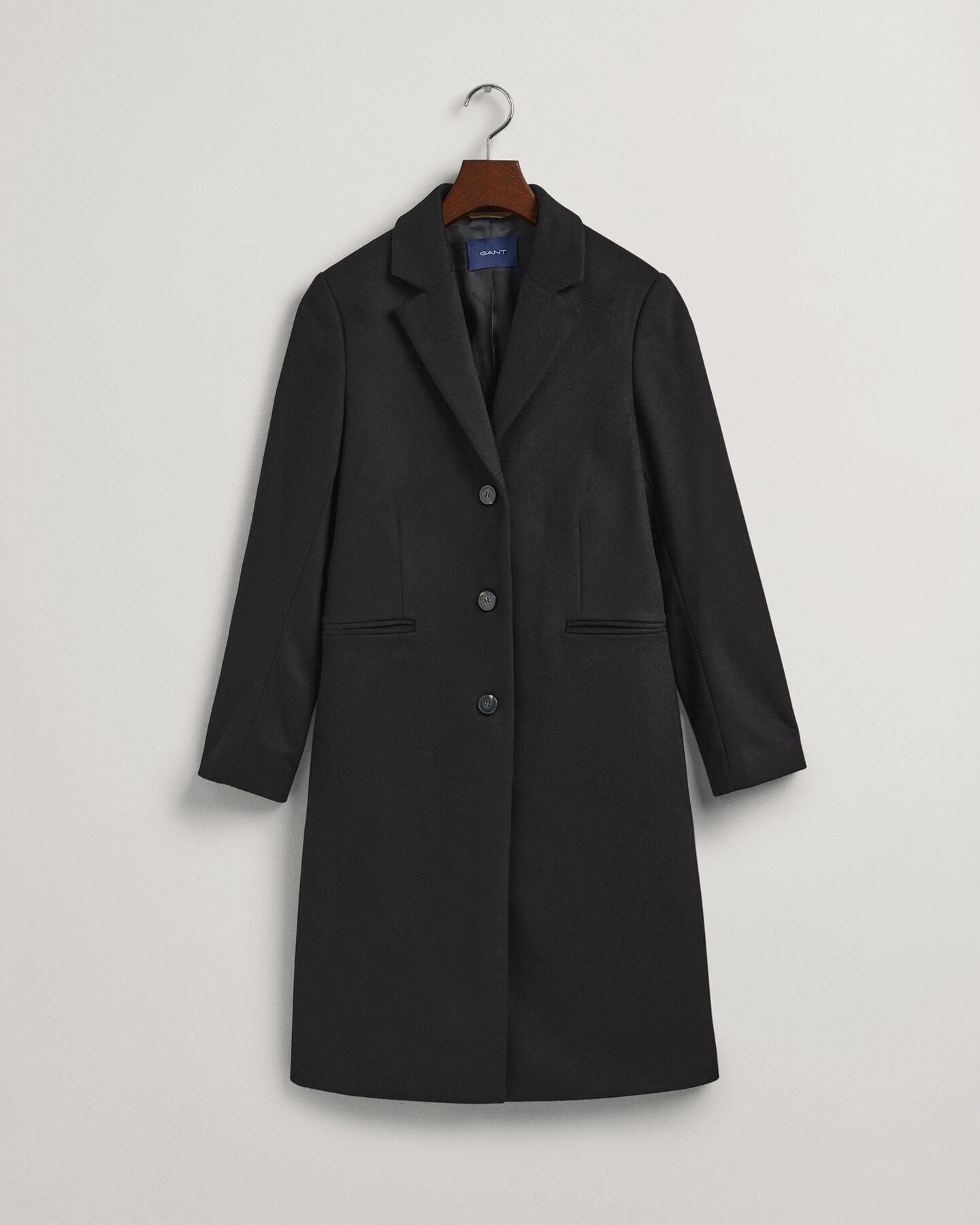 Manteau ajusté en laine mélangée