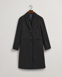 Manteau ajusté en laine mélangée