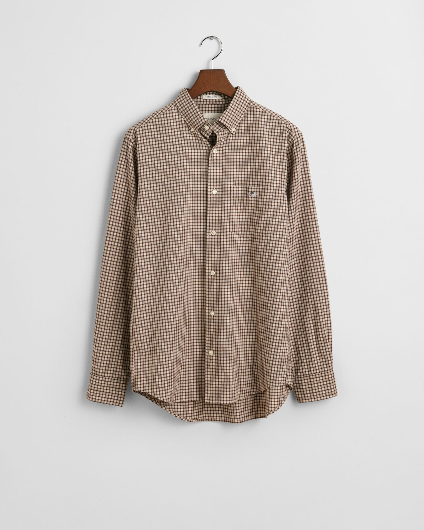 Chemise regular fit en flanelle &agrave; petits carreaux