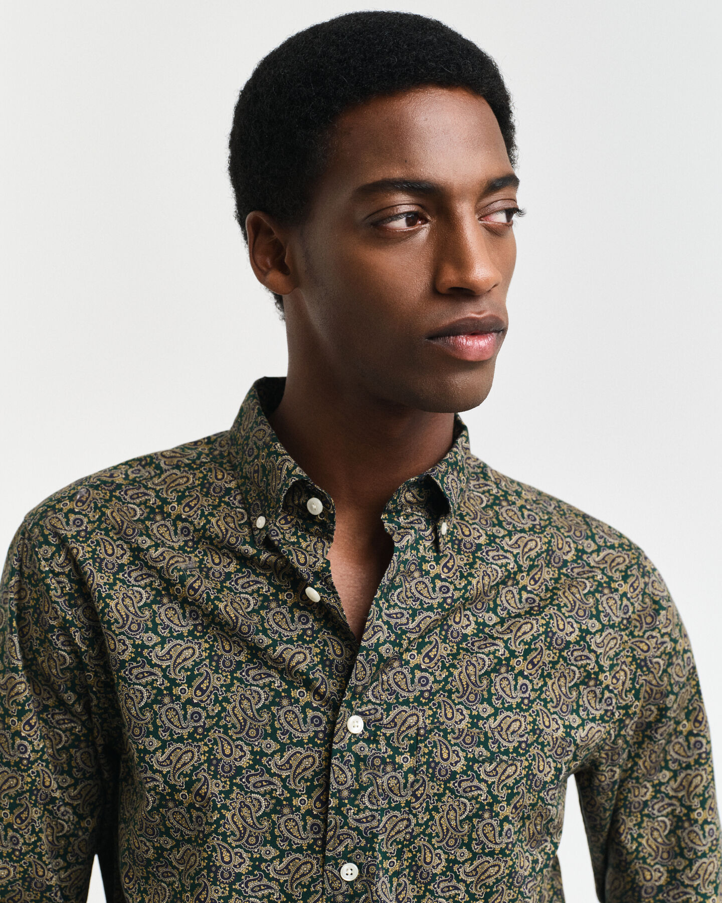 Chemise regular fit &agrave; imprim&eacute; cachemire