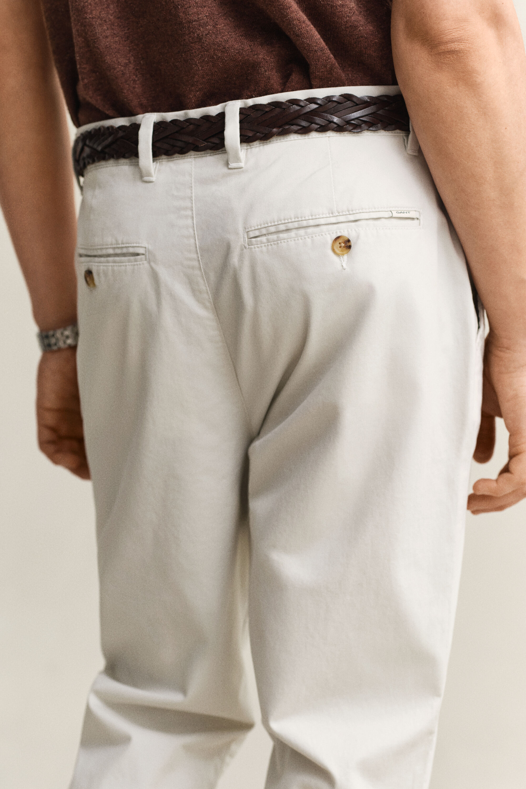 Pantalon chino classique coupe regular