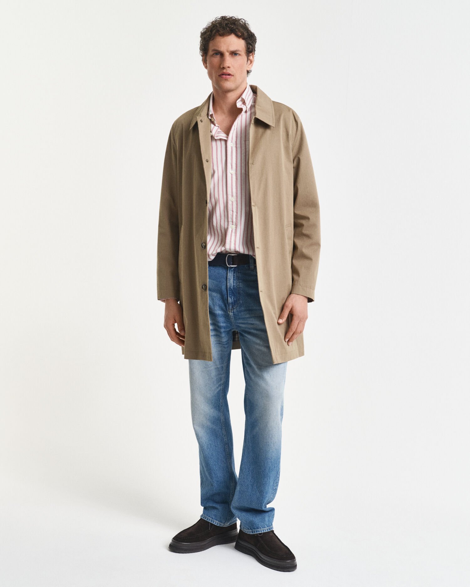 Chemise coupe regular en popeline à rayures Archive