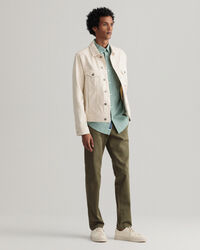 Pantalon chino slim fit en sergé Hallden