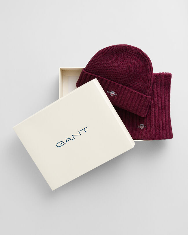 Coffret cadeau bonnet et snood en laine Kids