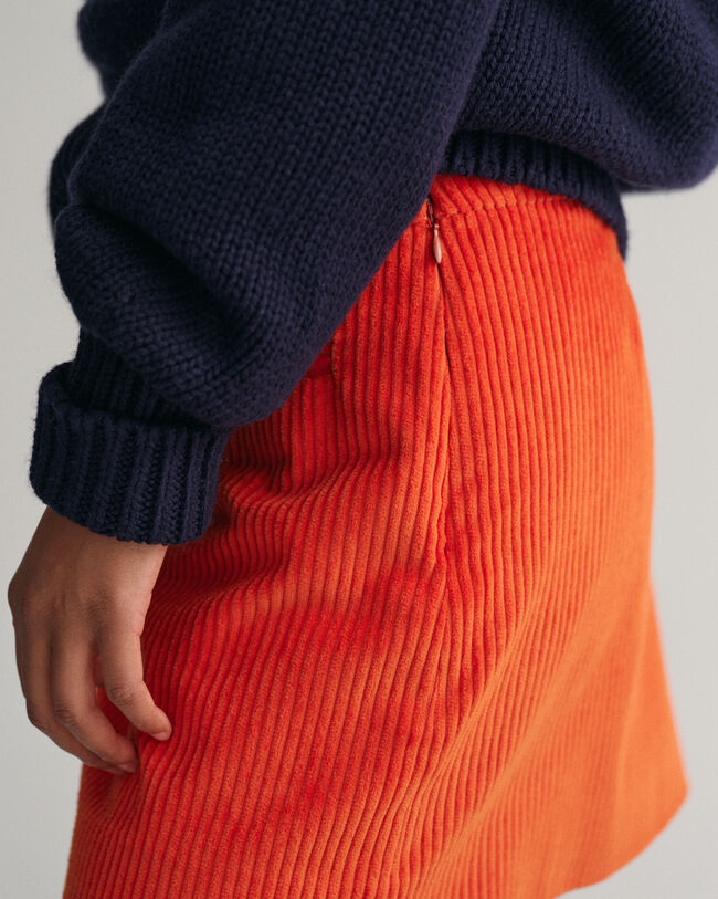 Mini-jupe en velours côtelé