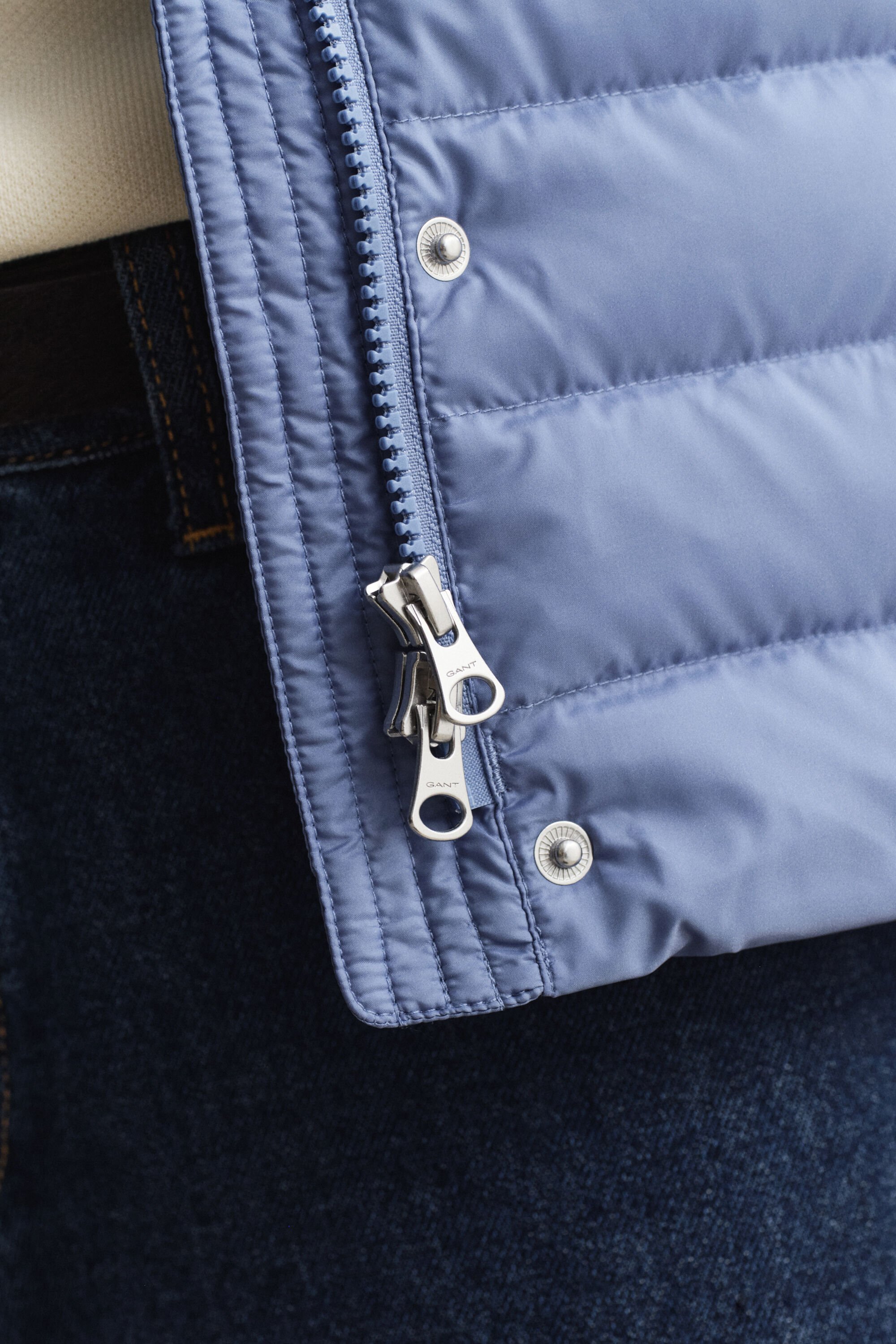 Doudoune sans manches légère en duvet