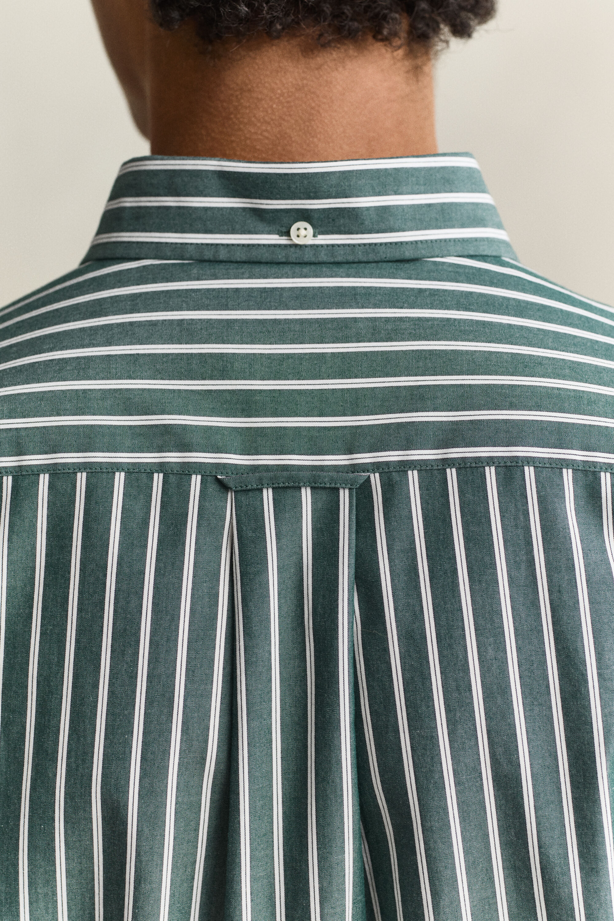 Chemise en popeline à rayures