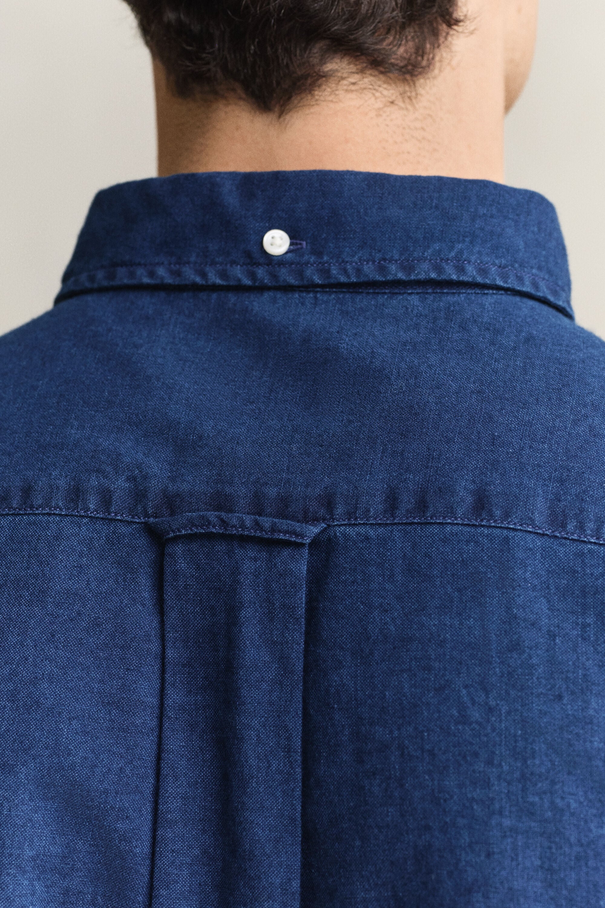 Chemise en coton Oxford indigo