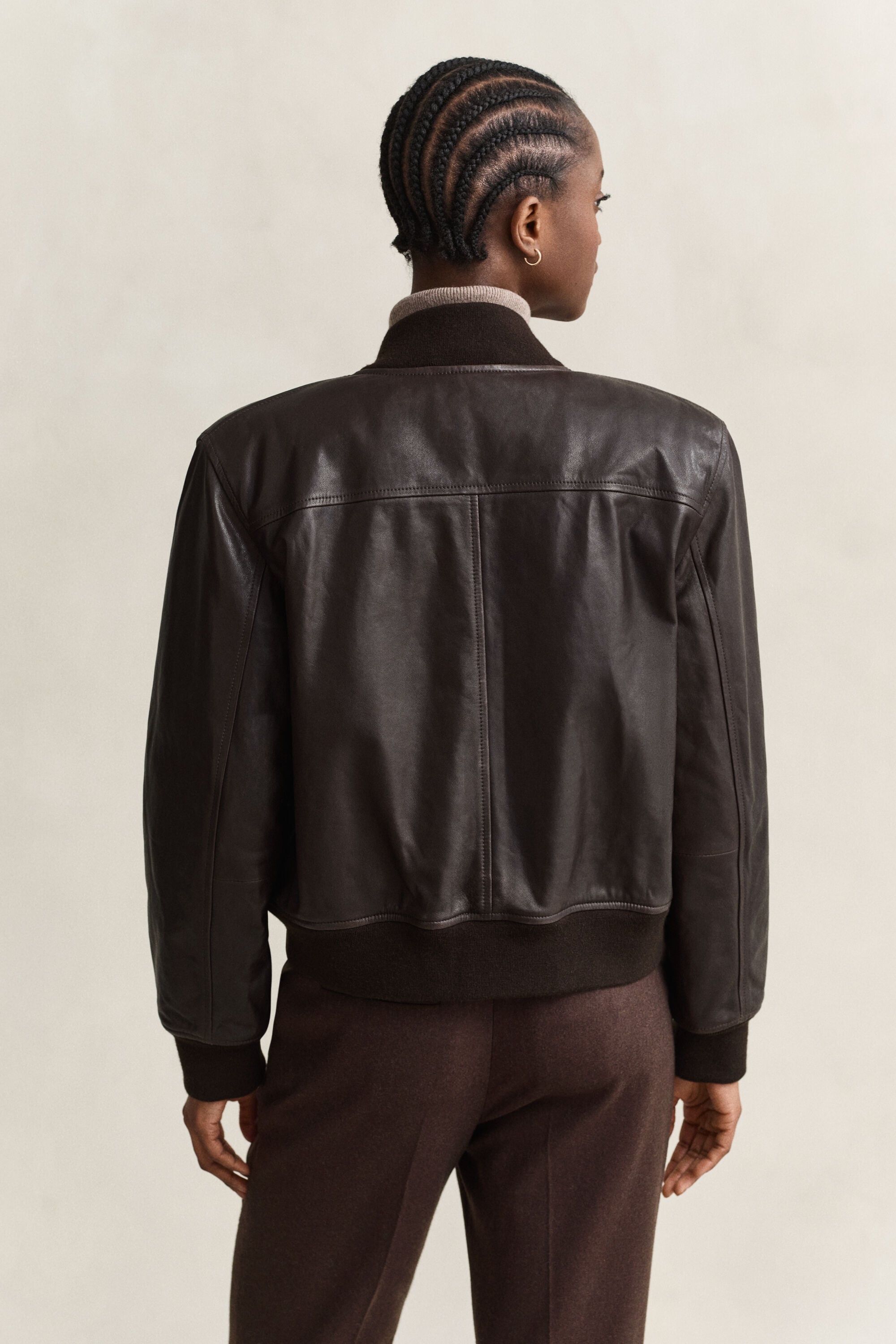 Blouson aviateur en cuir