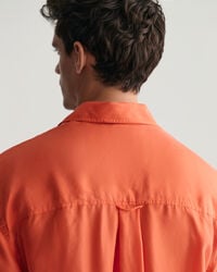 Chemise relaxed fit &agrave; manches courtes Washed Silk