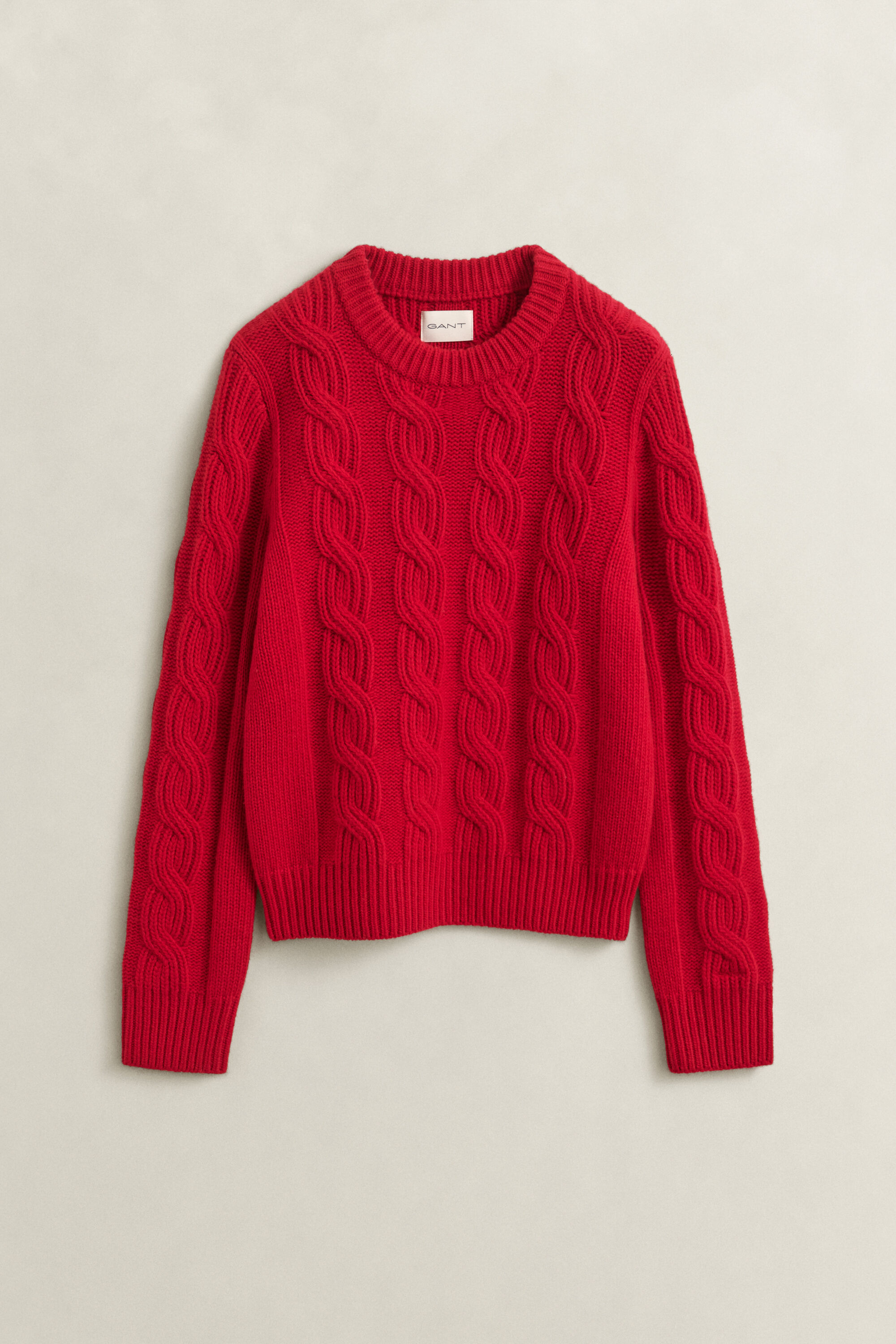 Pull en maille torsadée de laine mélangée