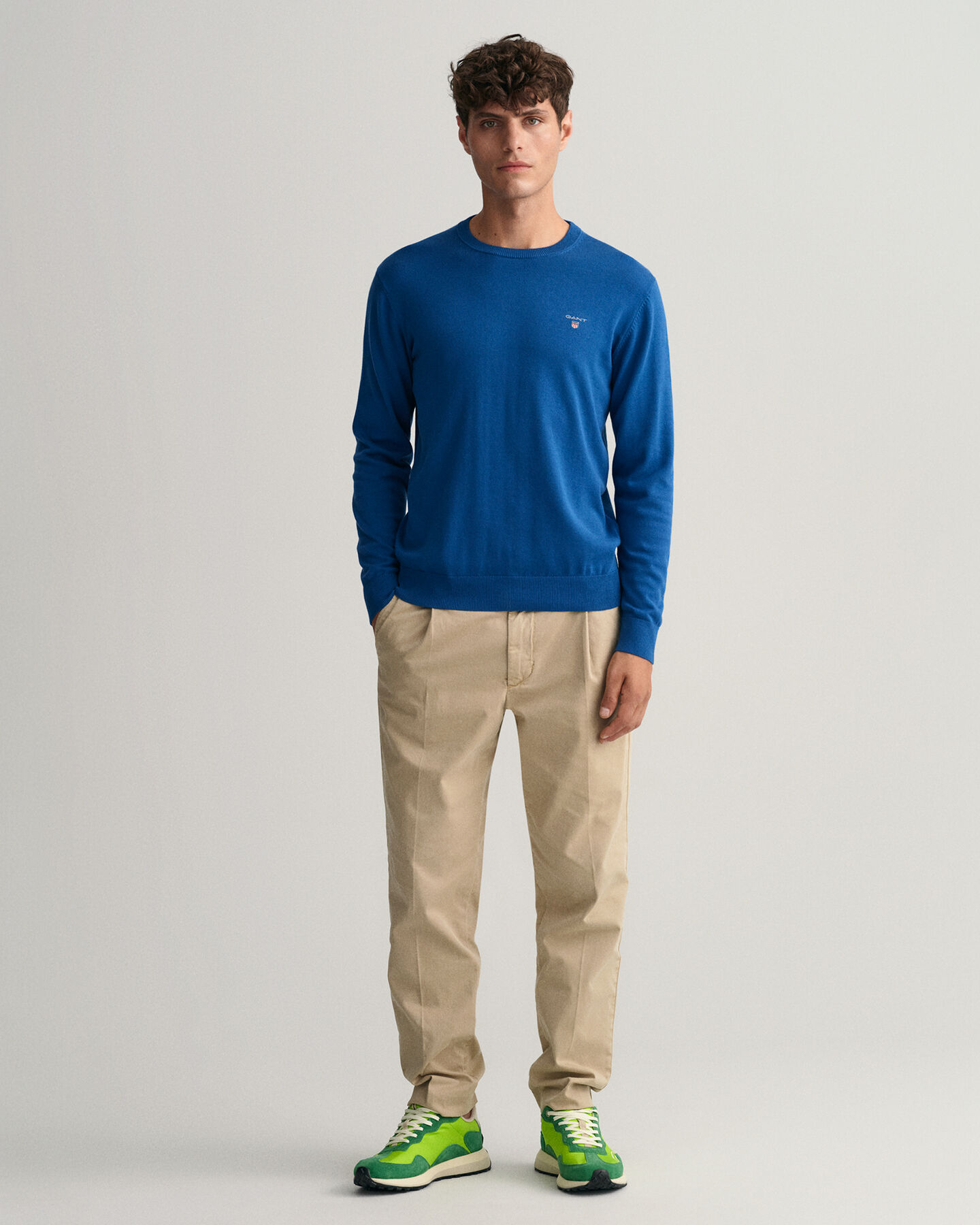 Pull ras du cou en coton Classic