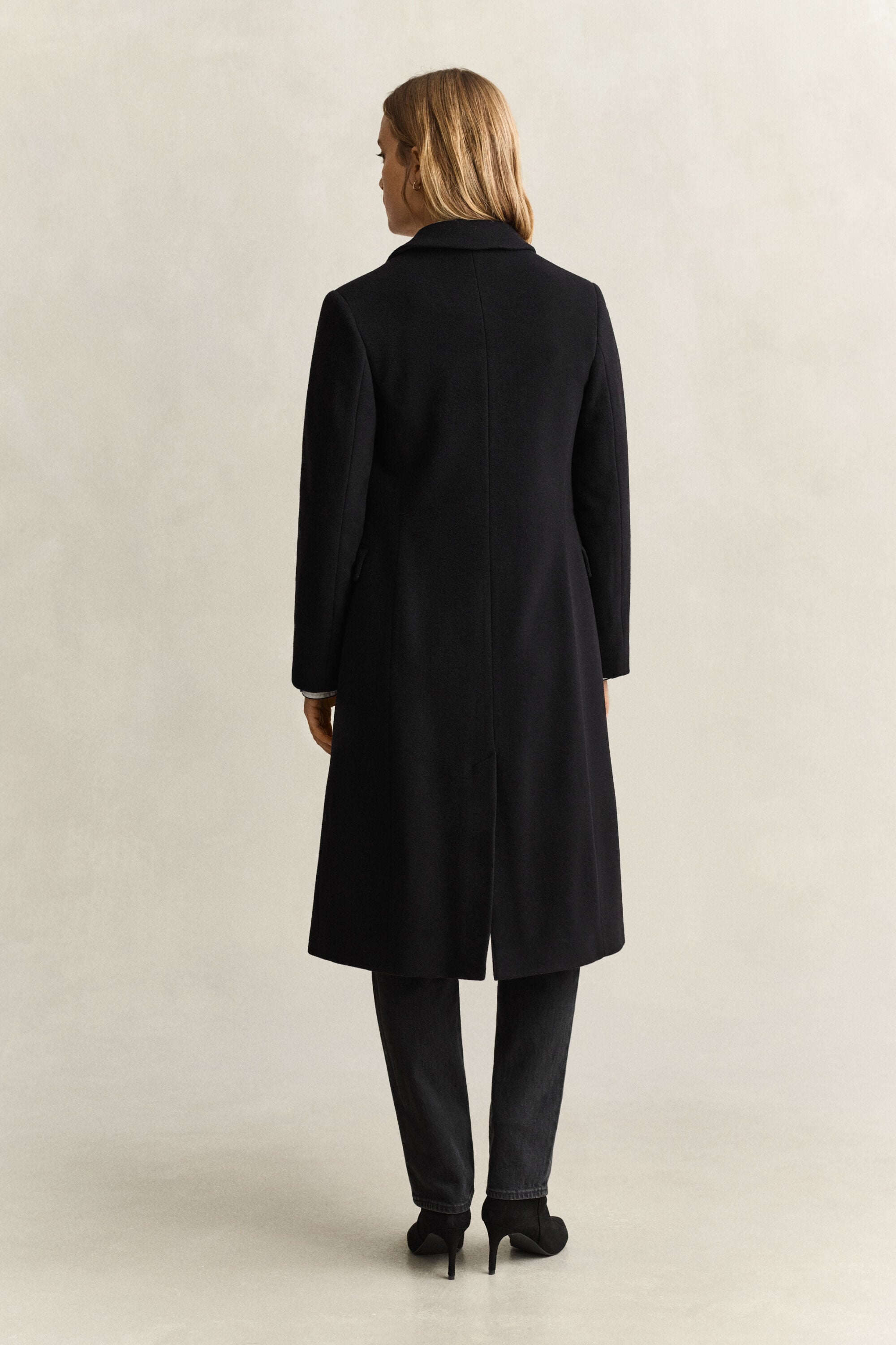 Manteau en laine et cachemire