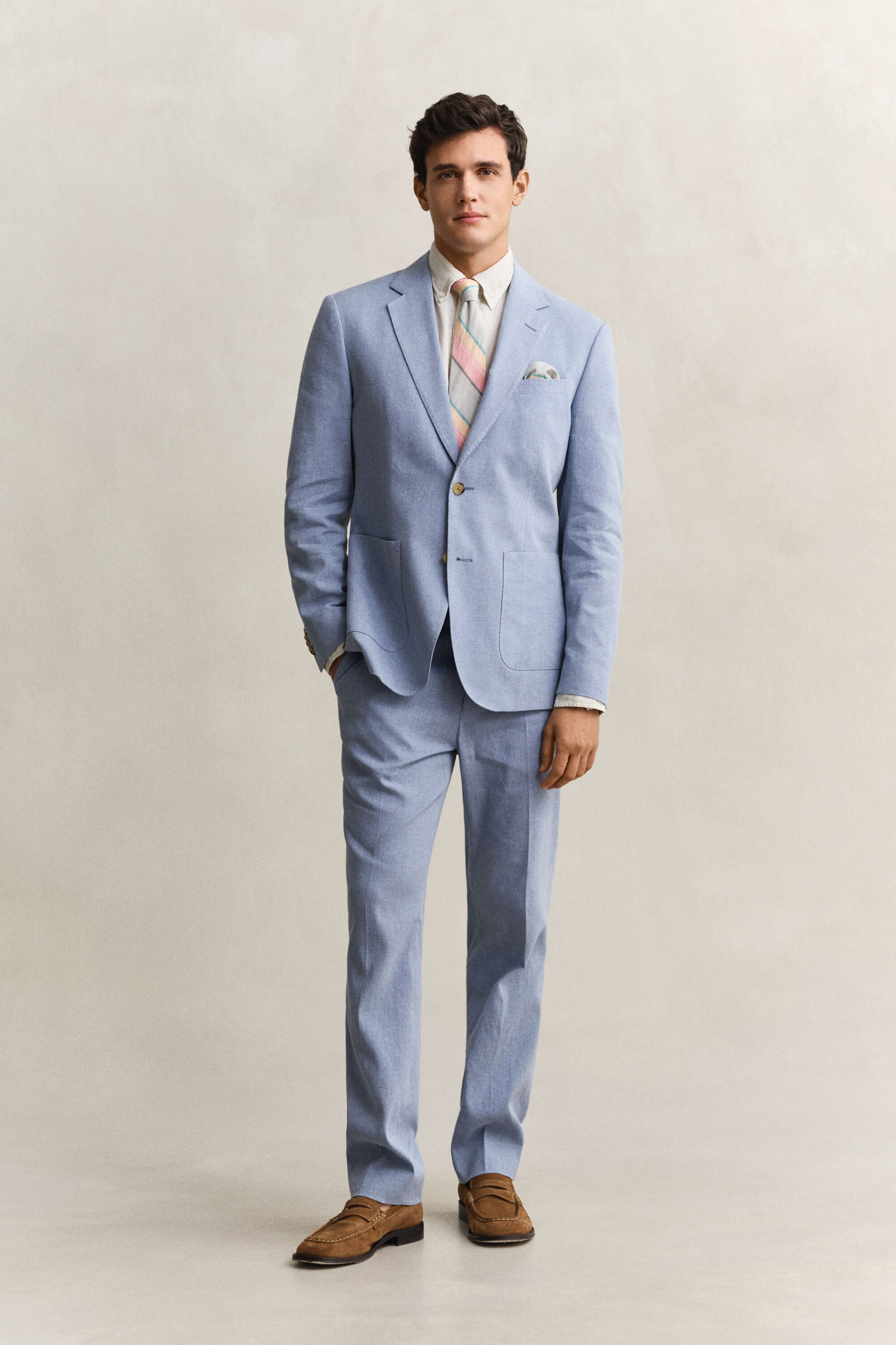 Veste de costume en lin mélangé