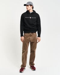 Sweat à capuche à logo imprimé