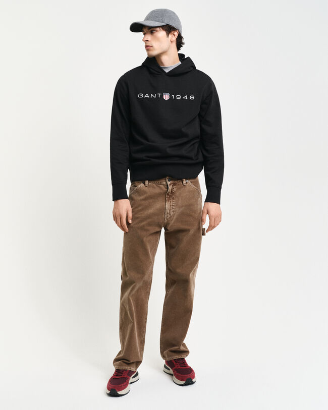 Sweat à capuche à logo imprimé