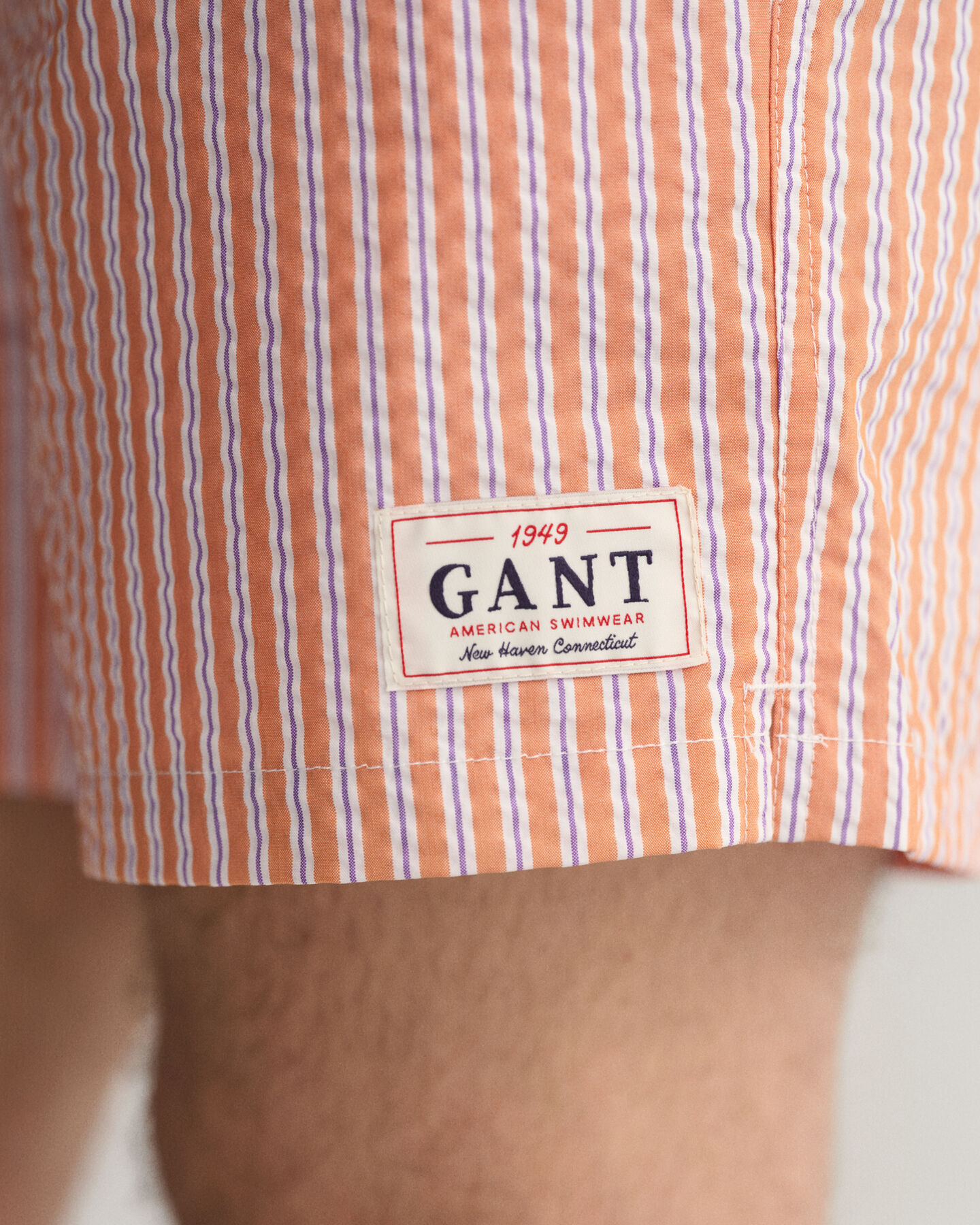 Short de bain classic fit en seersucker