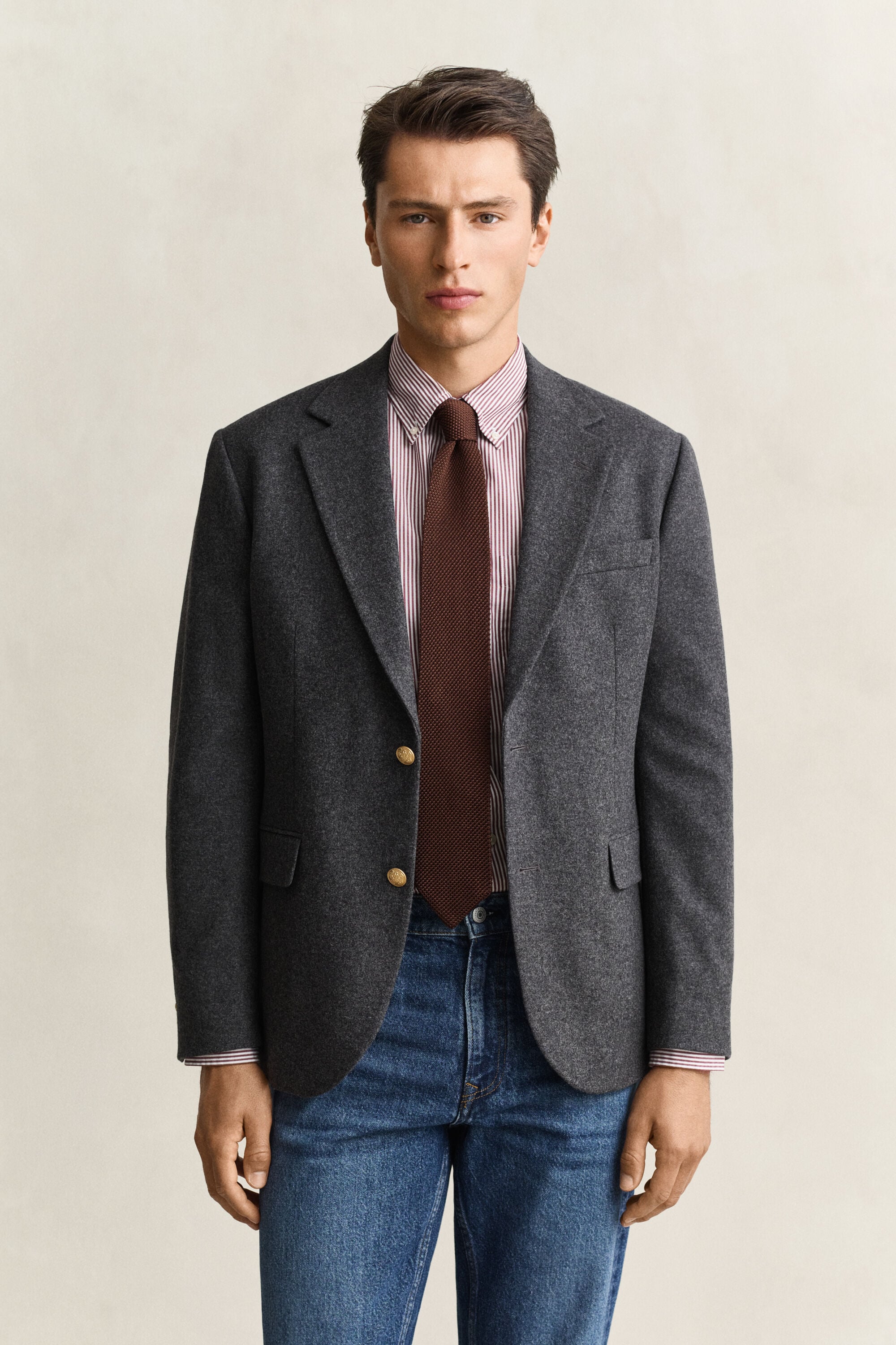 Veste blazer Club classique en flanelle