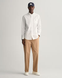 Chemise regular fit en coton et lin