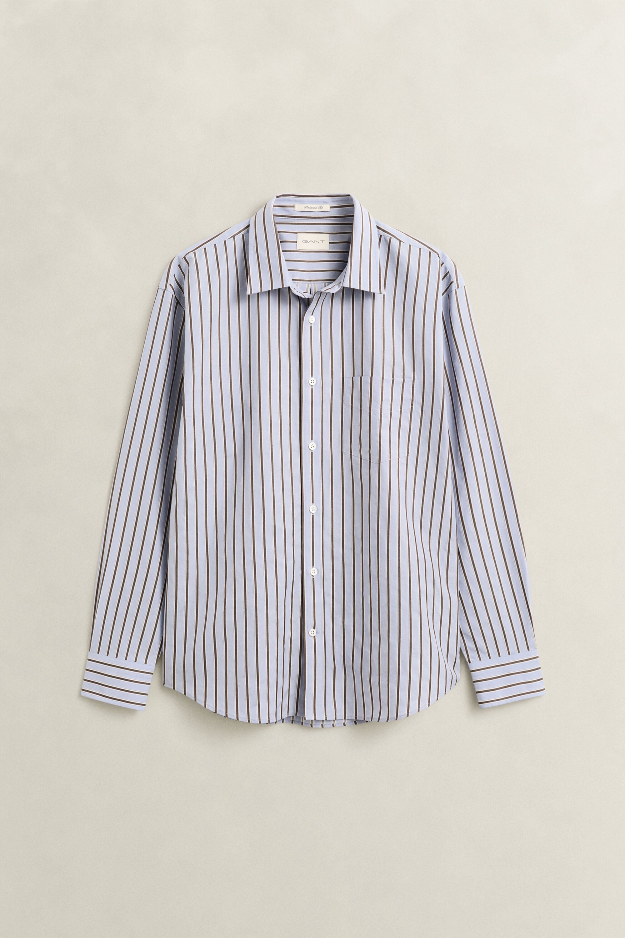 Chemise à rayures dobby