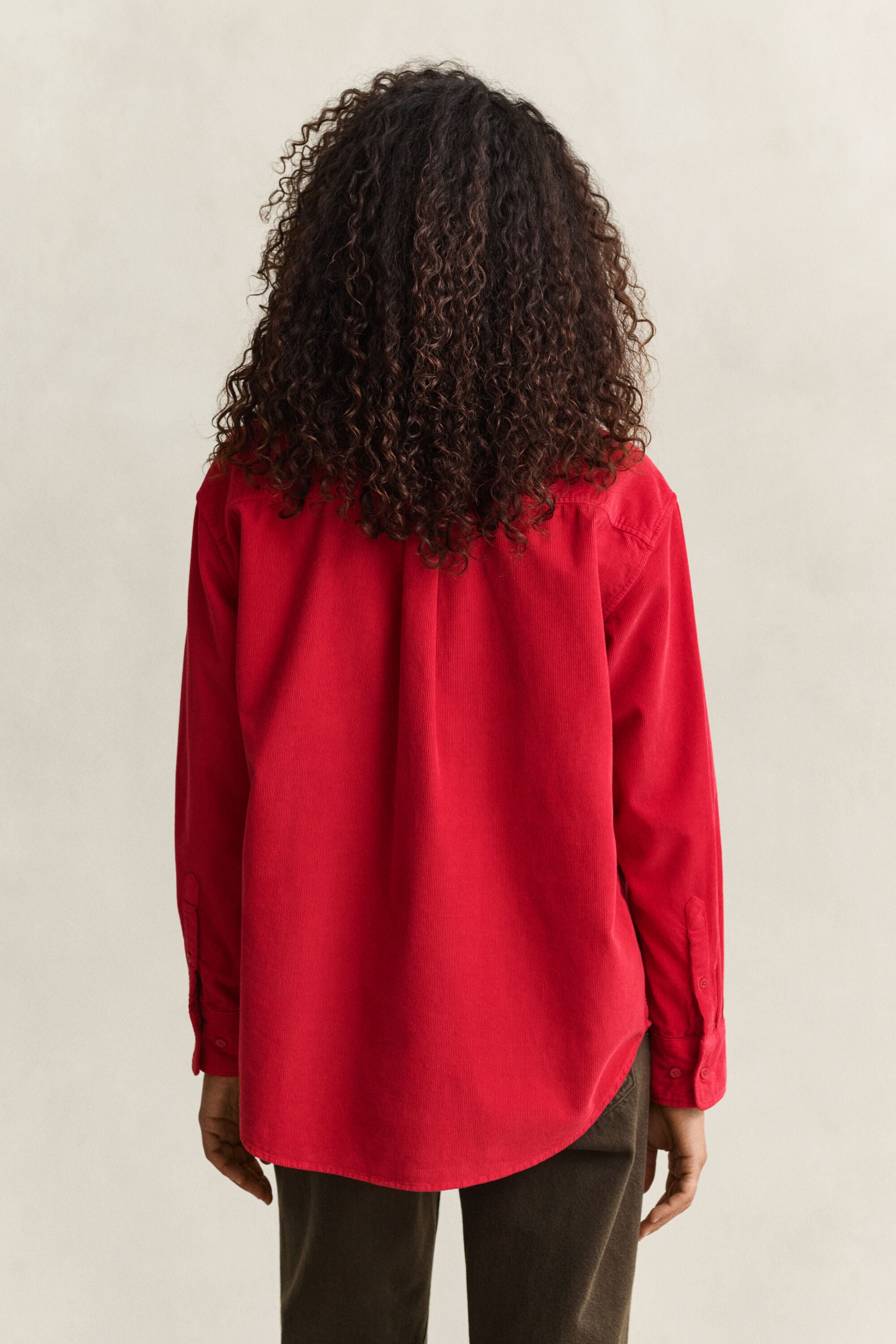 Chemise décontractée en velours côtelé