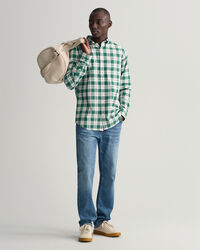 Chemise regular fit en coton Oxford &agrave; carreaux