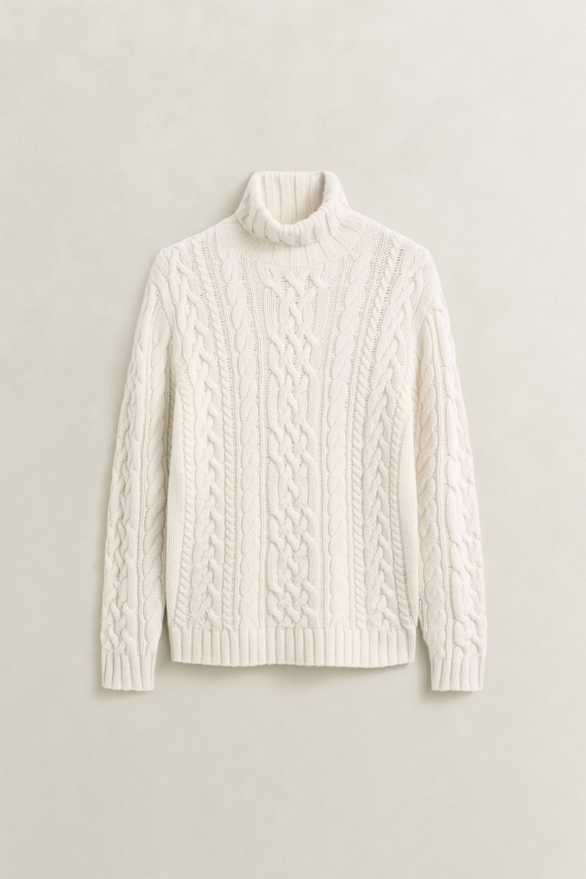 Pull col roulé en laine mélangée