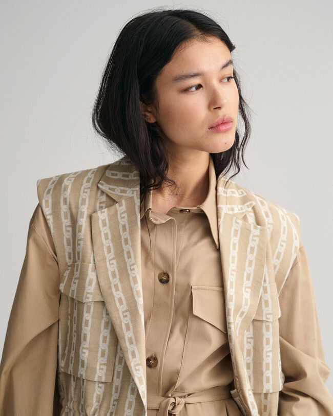 Gilet Chain Jacquard