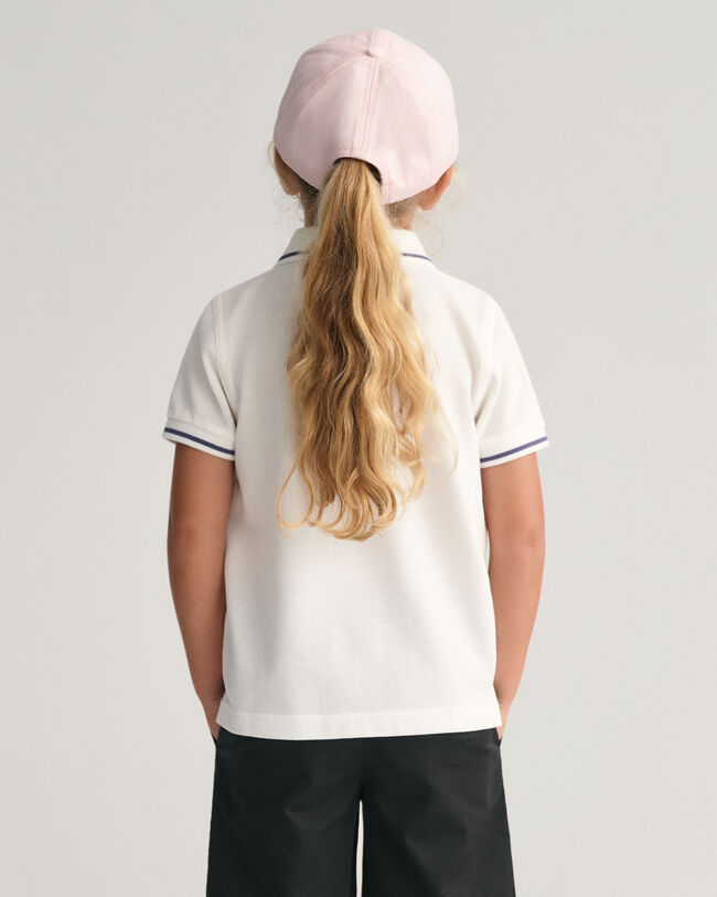 Polo en coton piqu&eacute; Tipped Shield Kids
