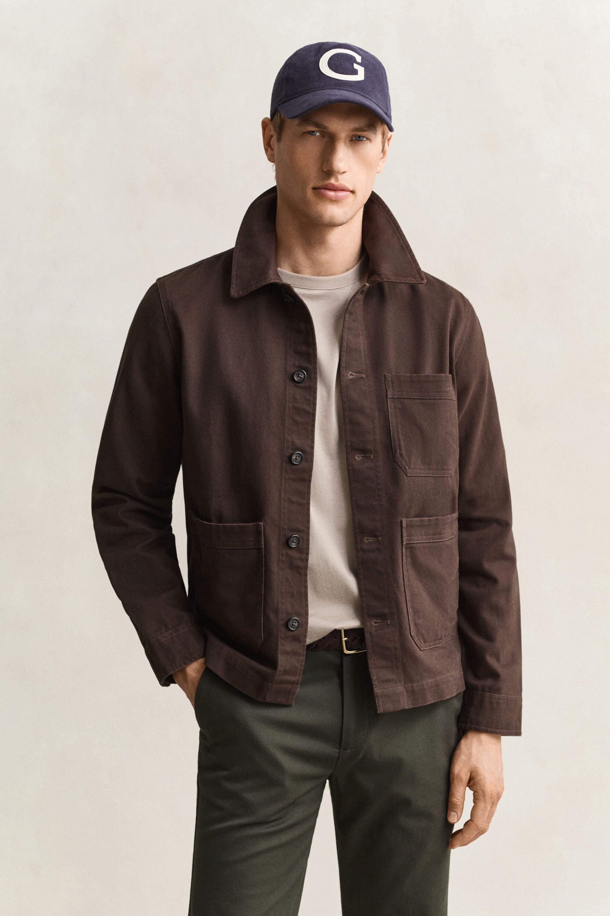 Surchemise en sergé brossé