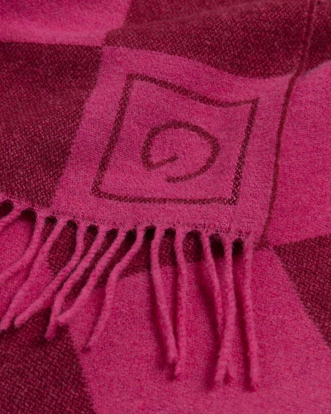 &Eacute;charpe en laine &agrave; carreaux ton sur ton