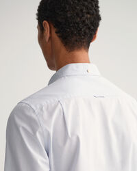 Chemise slim fit en popeline de coton