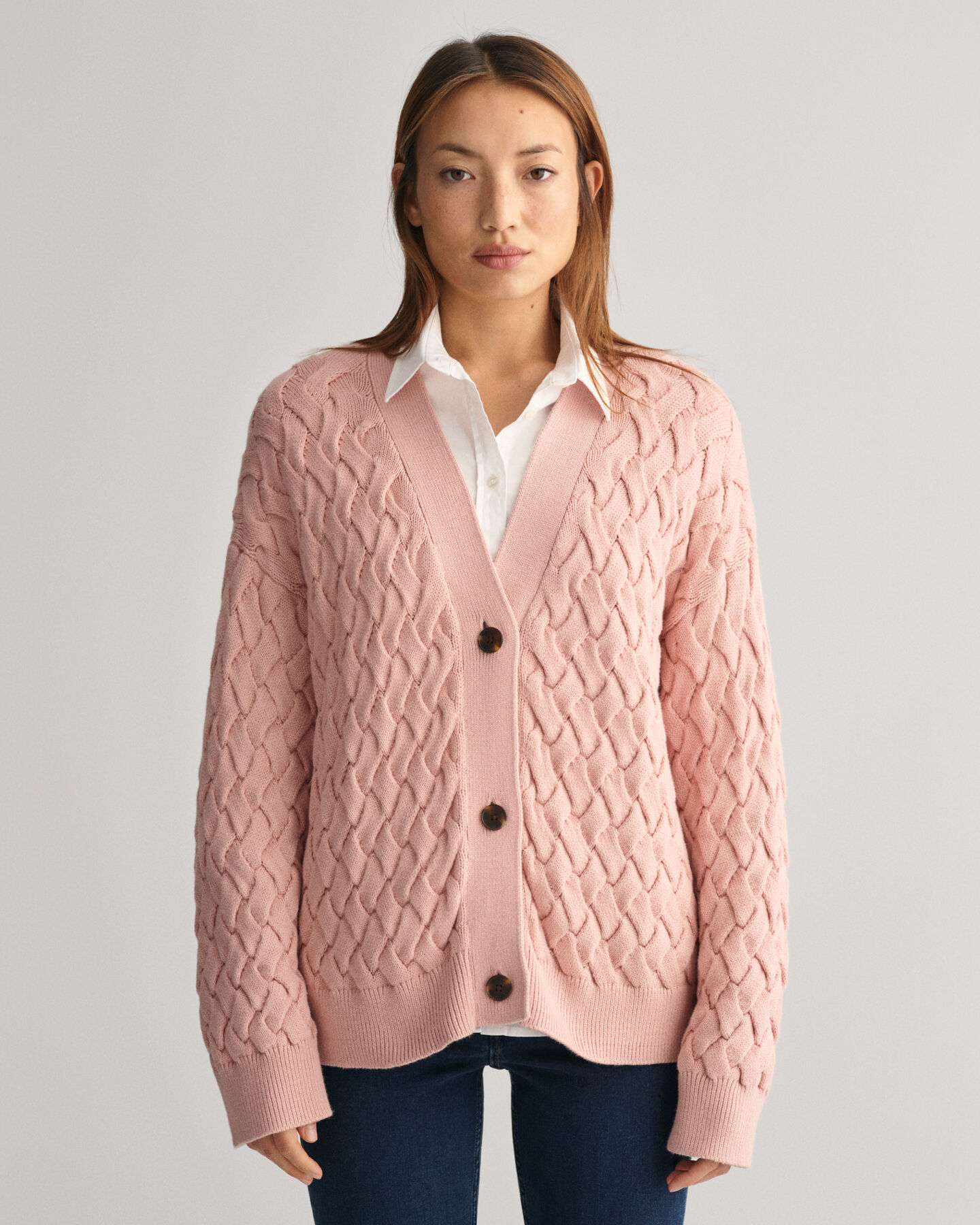 Cardigan en coton Textured