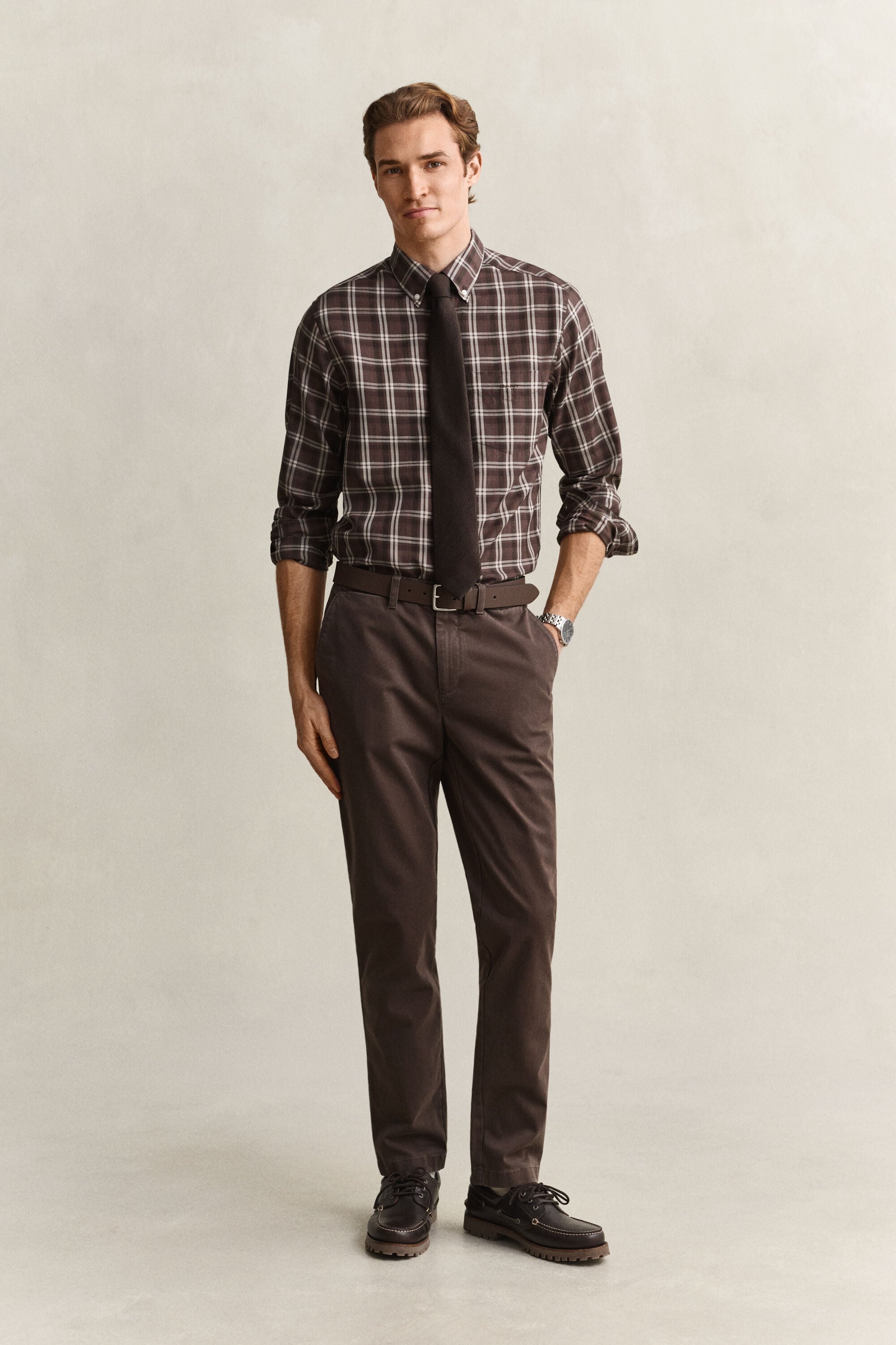 Pantalon chino coupe slim confortable