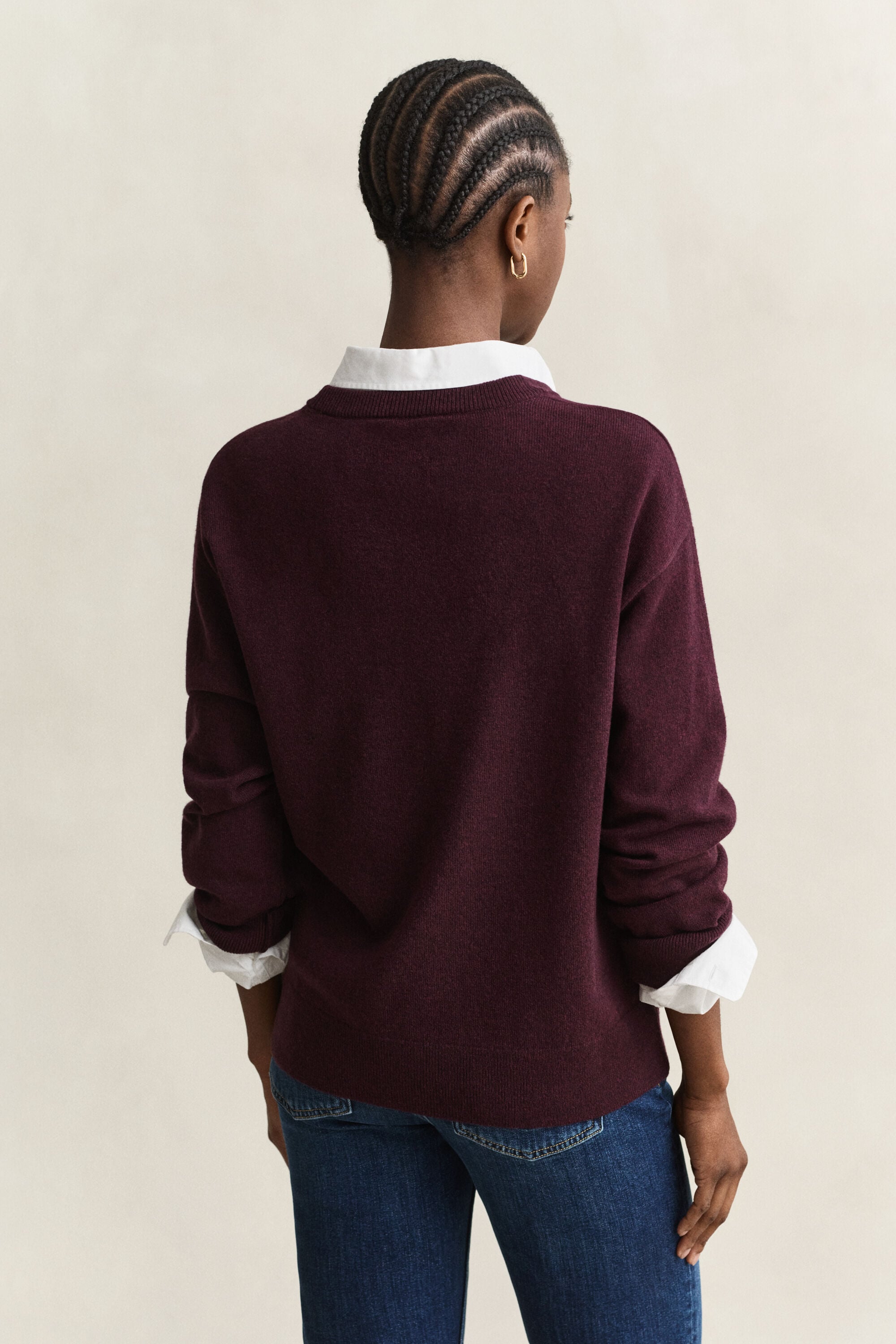 Pull col rond en laine d'agneau ultrafine