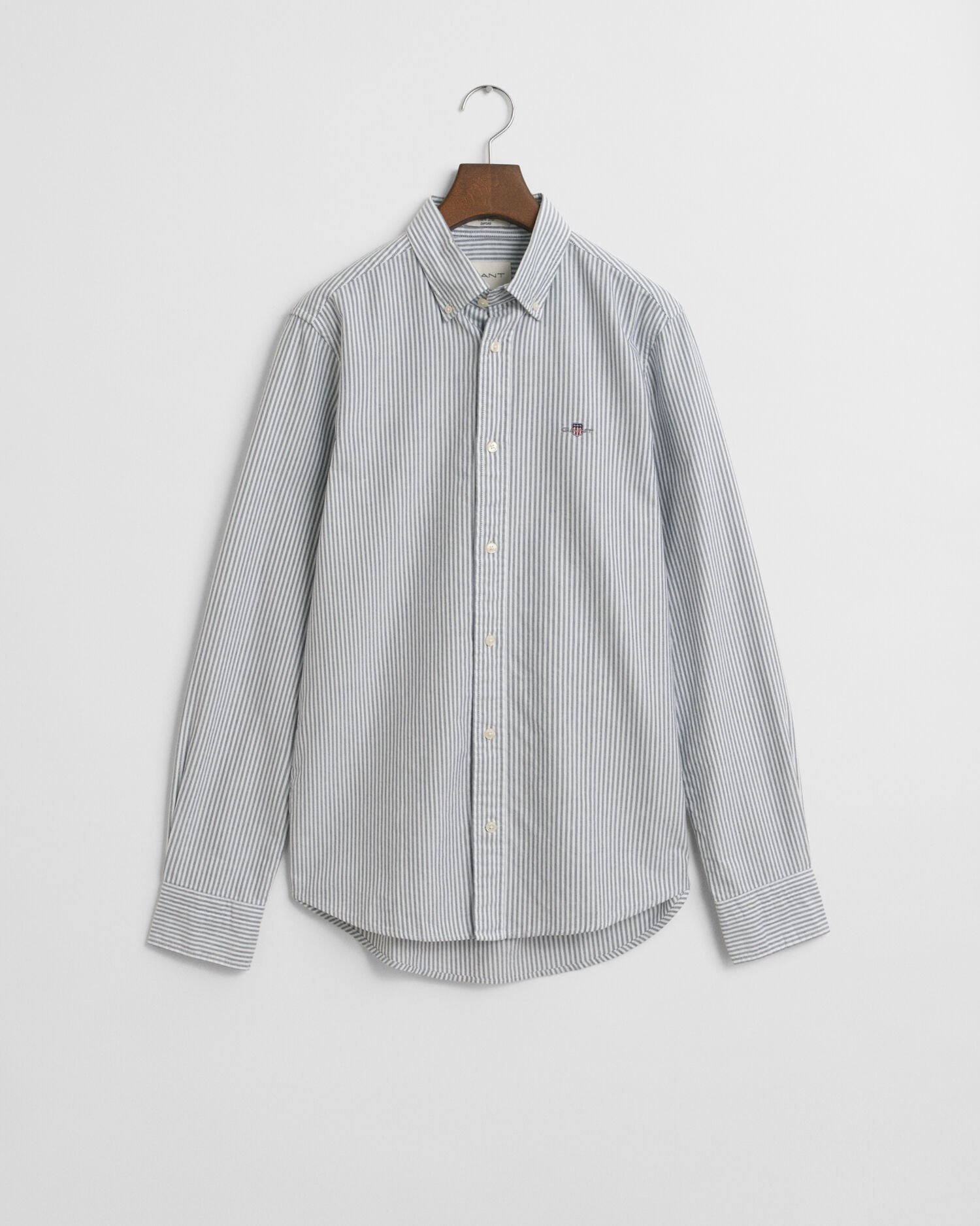 Chemise coupe slim en coton Oxford classique à rayures Banker